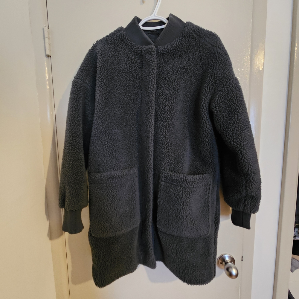 Eddie Bauer Navy Womans Teddy Jacket